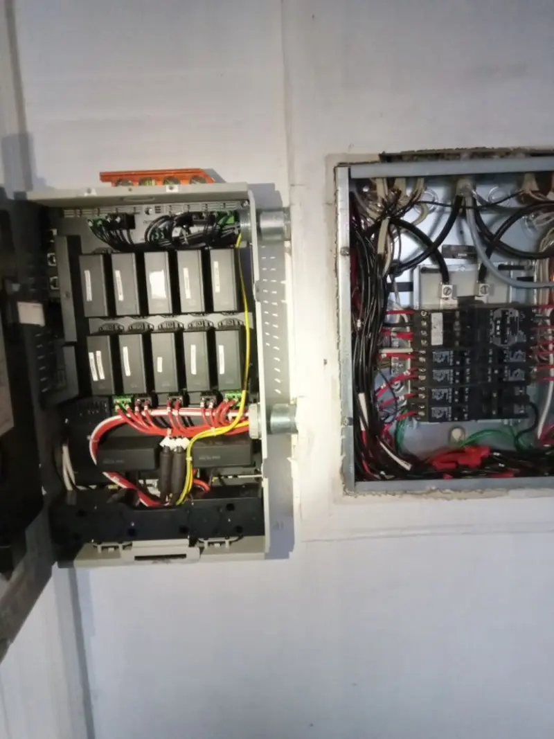 Electrical panel upgrade completed for Security Camera Wiring in Forestville